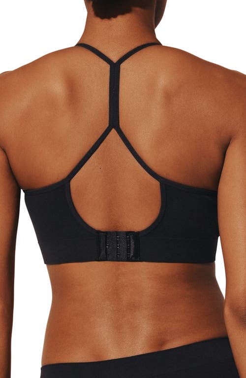 Thirdlove Seamless Cloud Cotton Wireless Bralette In Black