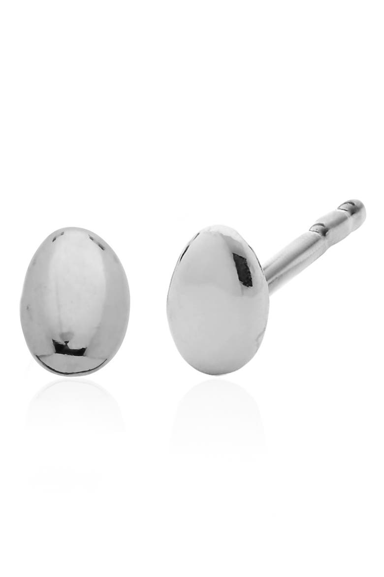 Nura Mini Nugget Stud Earrings, Main, color, SILVER