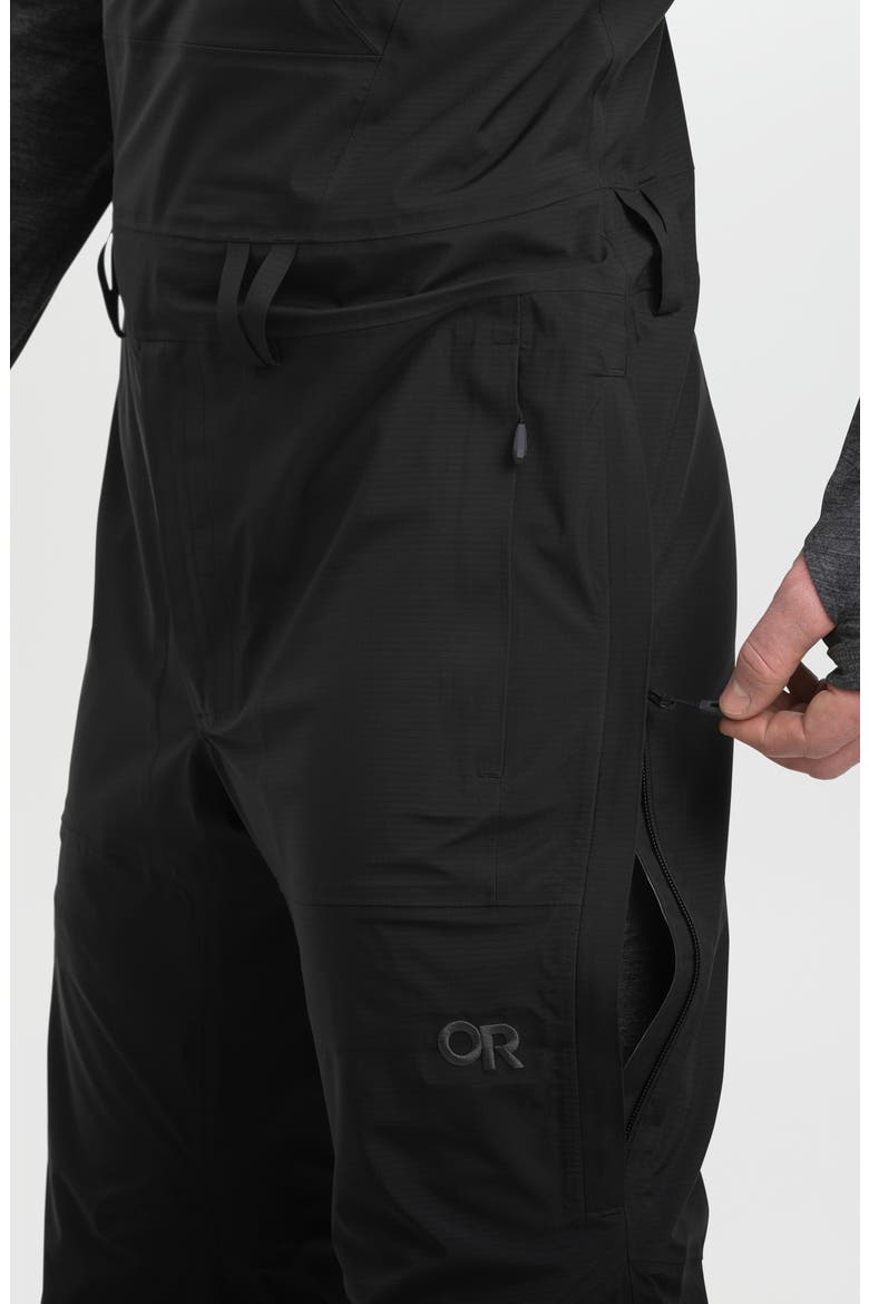 Carbide Performance Bib Snow Pants, Alternate, color, SOLID BLACK