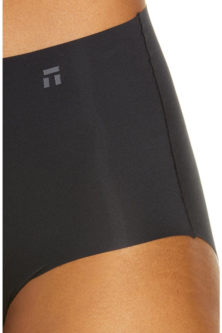 Second Skin High Waist Briefs, Alternate, color, BLACK