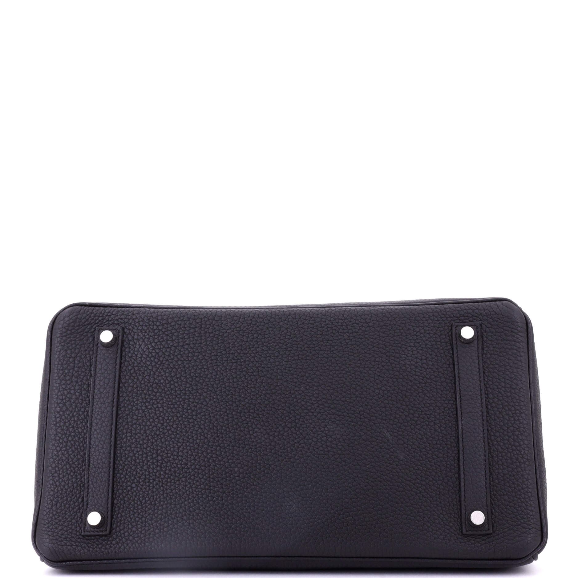 Pre-Owned Hermes Birkin Handbag Black Togo with Palladium Hardware 35, Alternate, color, Noir