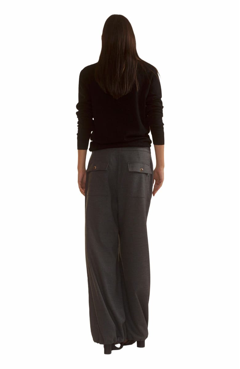 Cynthia Rowley Elea Wool Cashmere Sweater, Alternate, color, Black