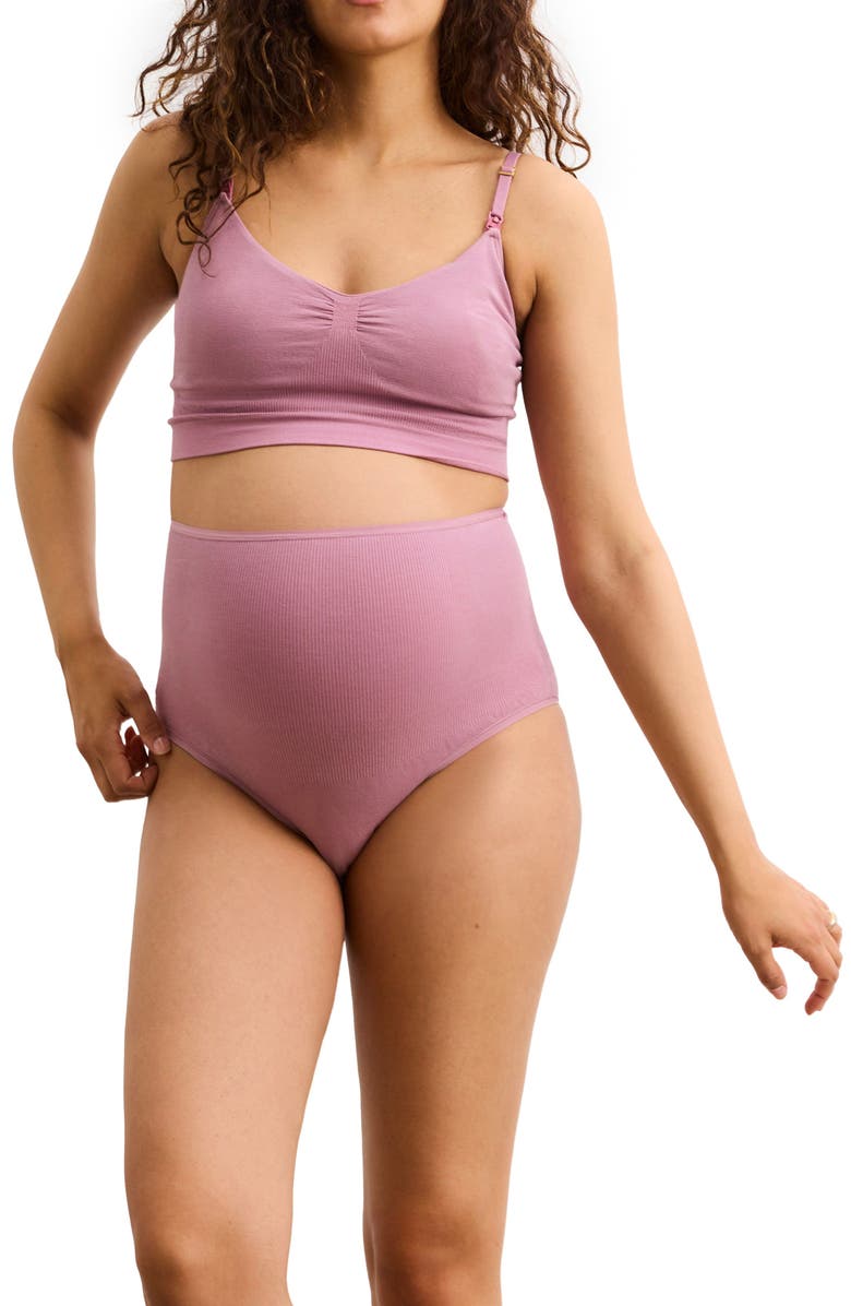 HATCH Collection The Essential Nursing And Pumping Bra, Alternate, color, Elderberry