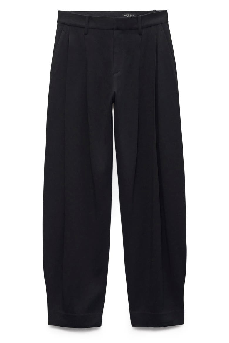 Cecily Crepe Pants, Alternate, color, BLACK