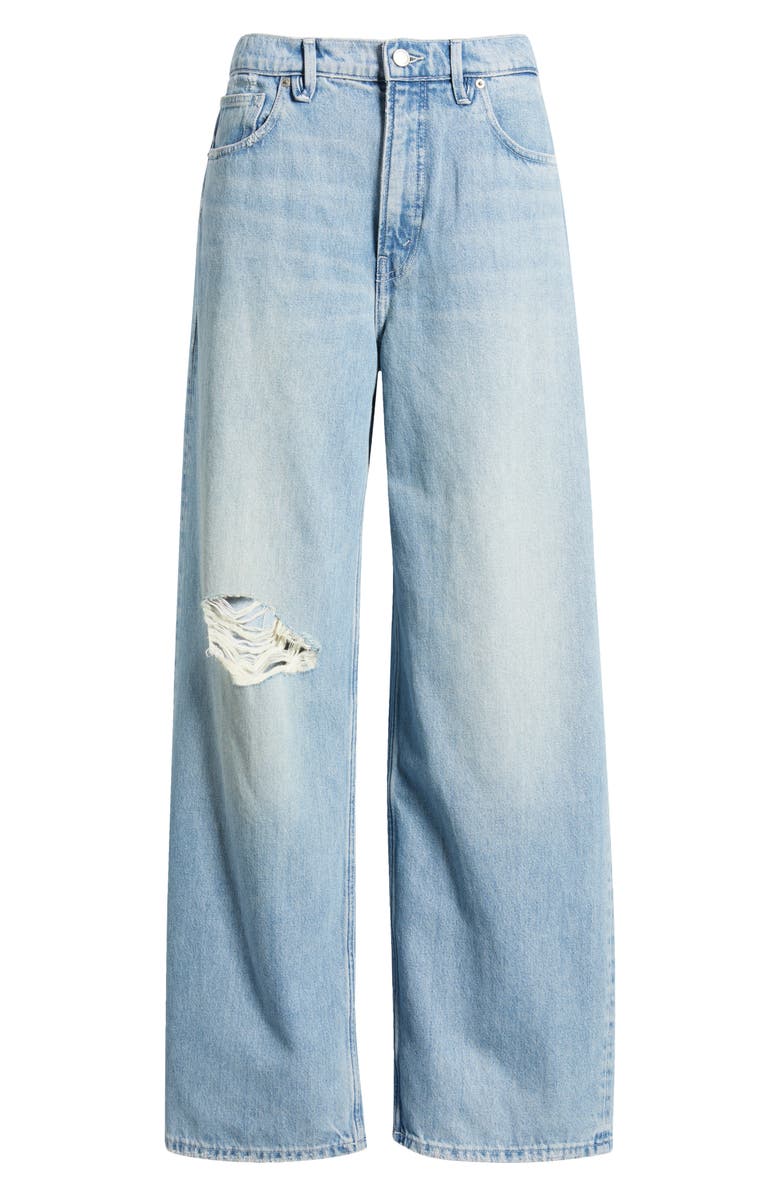 Good American Good Standard Baggy Jeans, Alternate, color, Indigo886