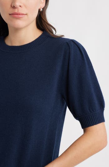 Puff Sleeve Wool & Cashmere Sweater