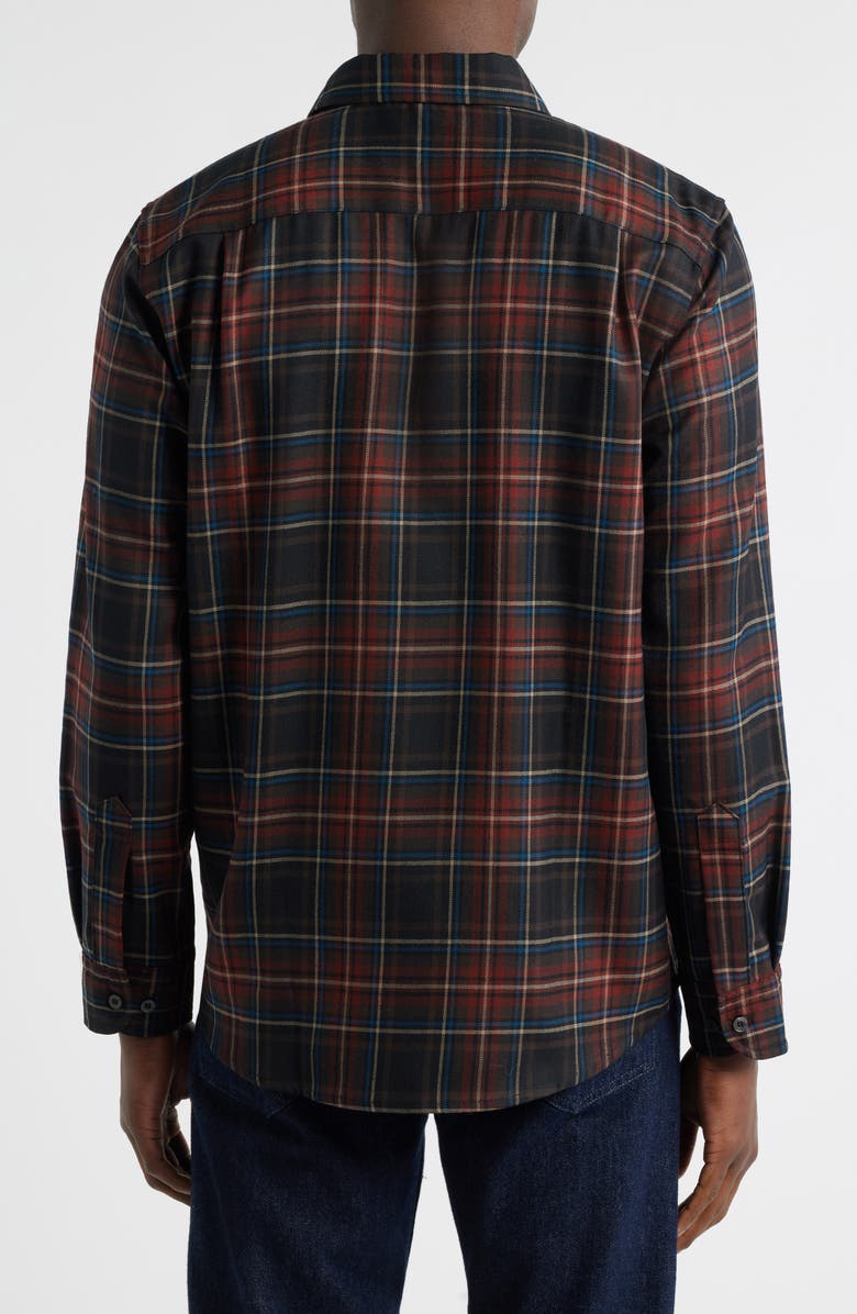 Pendleton Plaid Merino Wool Button-Up Lodge Shirt, Alternate, color, 