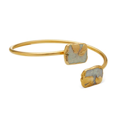 Dhwani Bansal Lune Bracelet In Gold Plated