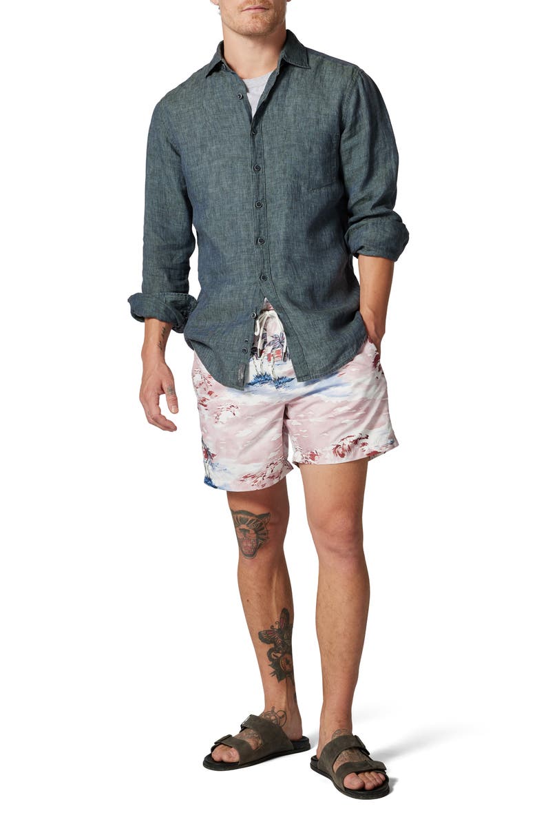 Rodd
Gunn Coromandel Button-Up Linen Shirt, Alternate, color, Ash