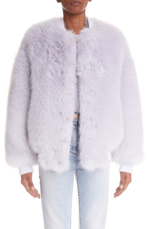 Faux Fur Bomber Jacket