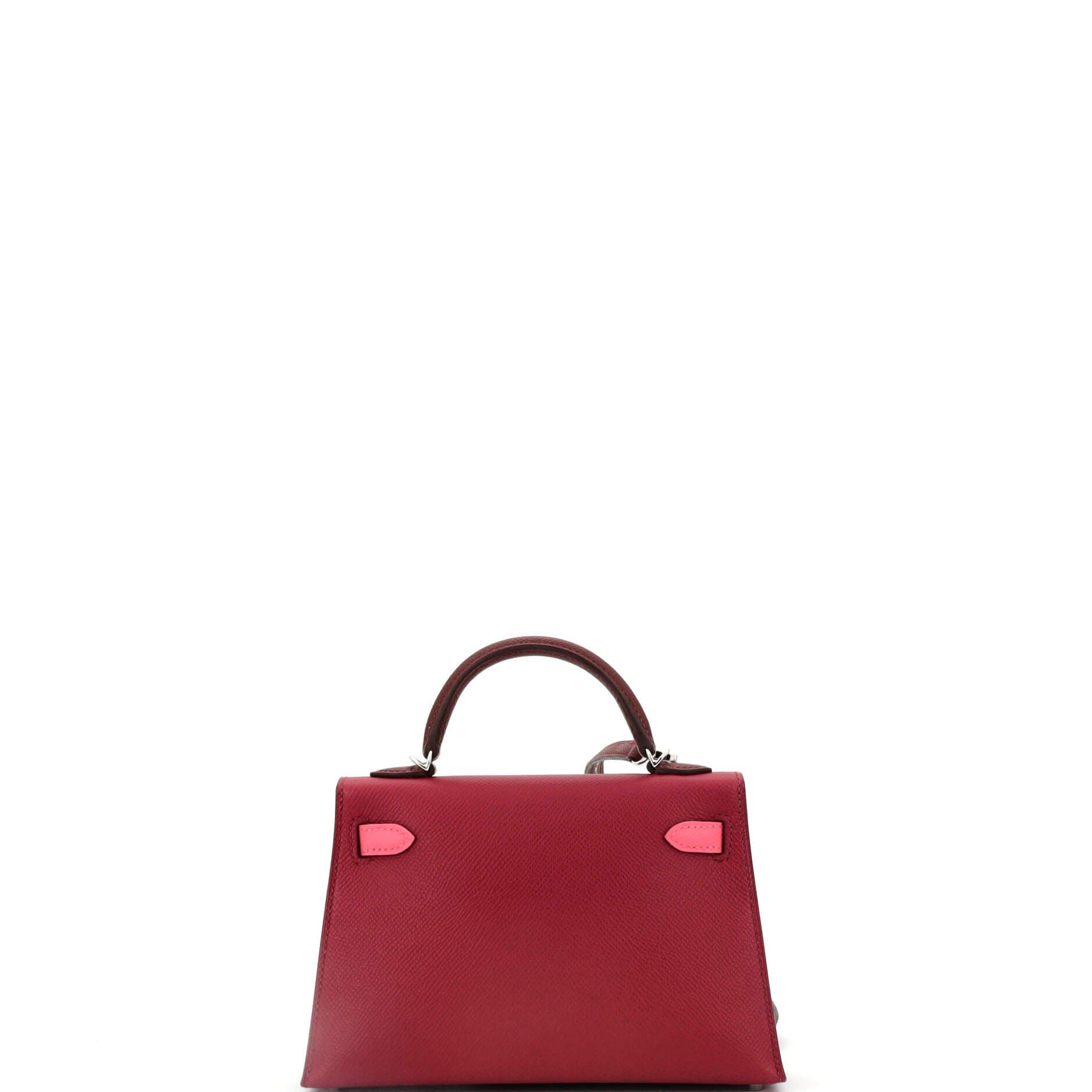 Pre-Owned Hermes Kelly Mini II Bag Tricolor Epsom with Palladium Hardware 20, Alternate, color, 