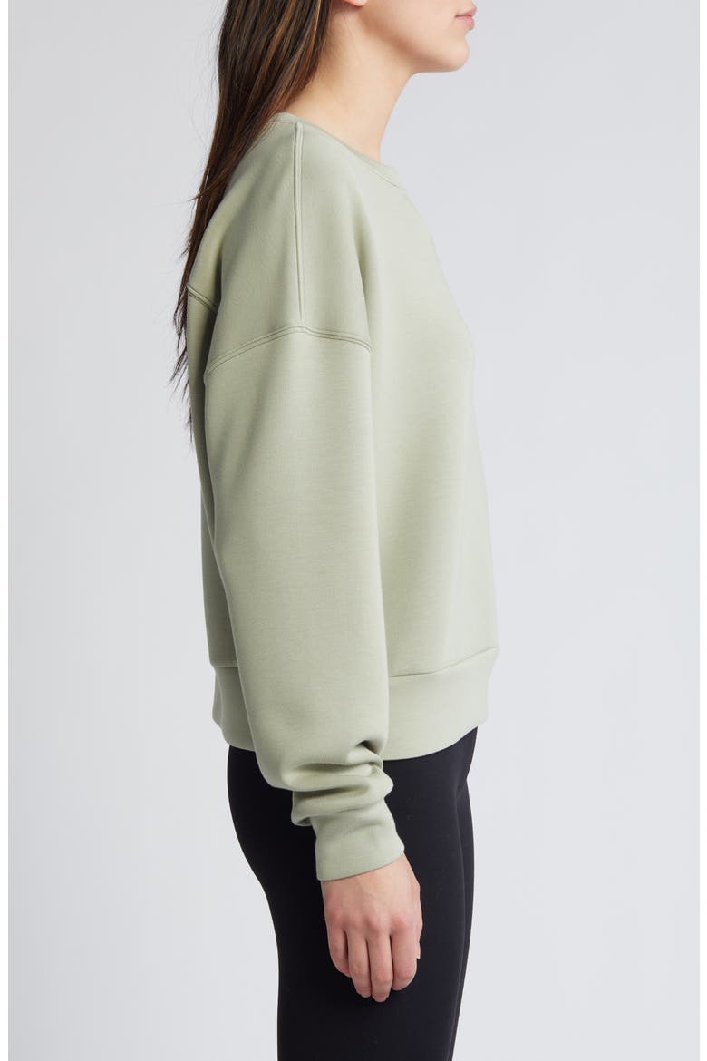 AirEssentials Crewneck Sweatshirt, Alternate, color, MATCHA