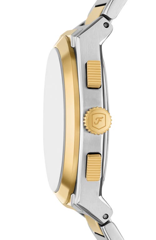 Fossil Everett Chronograph 44mm Watch In Two Tone