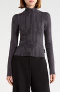 Marc Jacobs Monogram Knit Mockneck Top