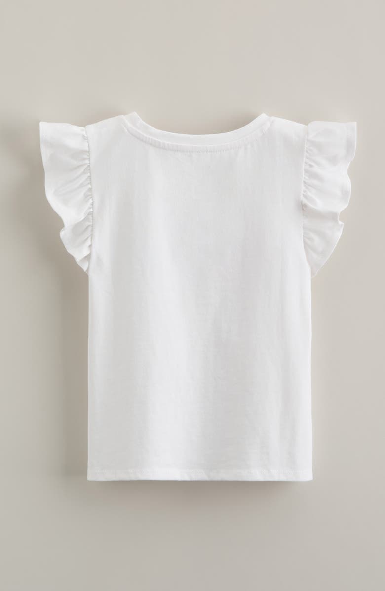 Tucker + Tate Kids' Flutter Sleeve Cotton Graphic T-Shirt, Alternate, color, White Berry Friends