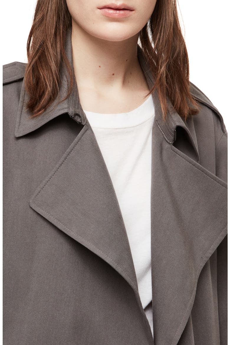 Bexley Trench Coat, Alternate, color, SLATE BLUE