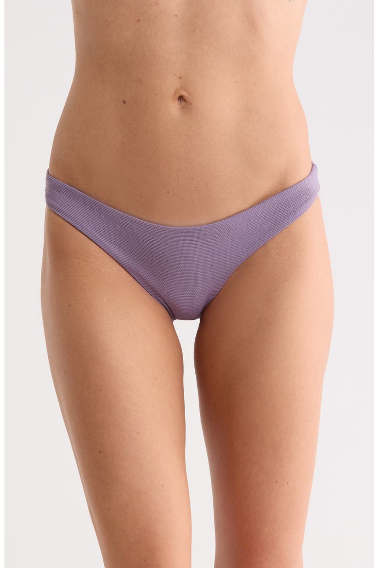 Flirt Rib Bikini Bottoms, Main, color, GRAY