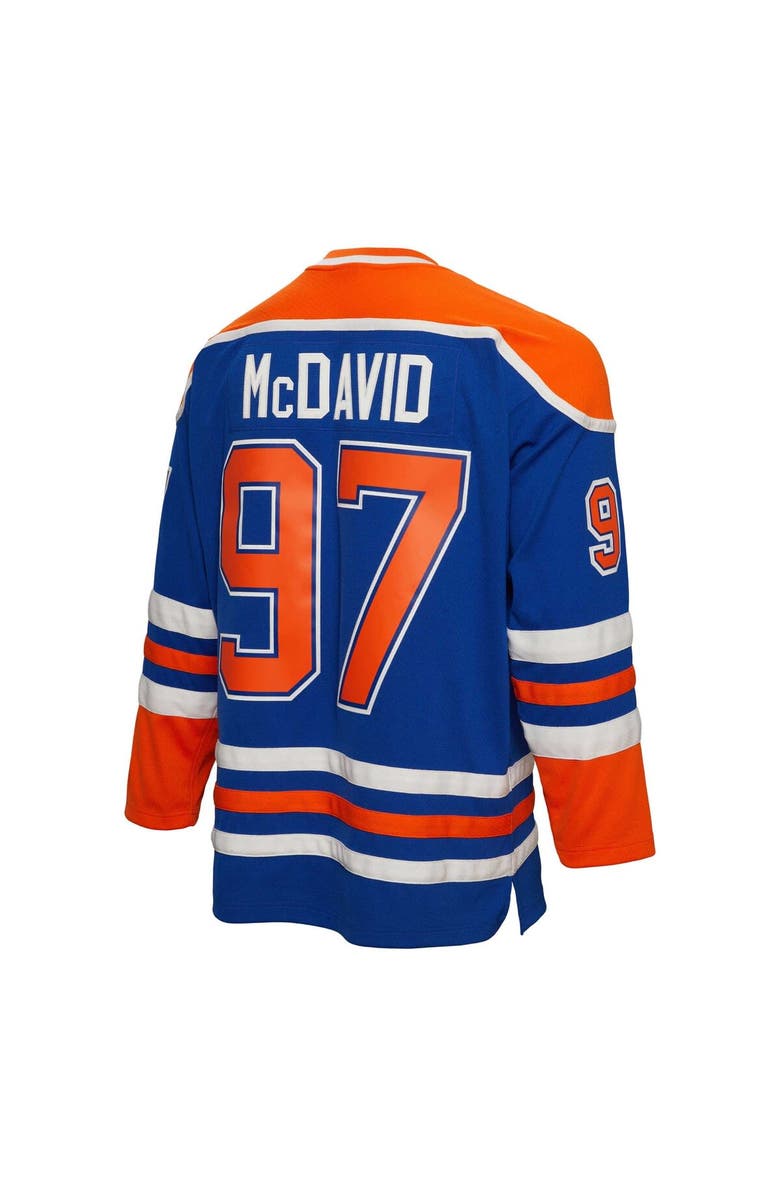 Mitchell & Ness Men's Mitchell & Ness Connor McDavid Blue Edmonton Oilers 2015/16 Blue Line Player Jersey, Alternate, color,