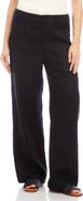 Karen Kane Patch Pocket Wide Leg Linen Pants