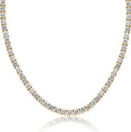 Bliss Diamond 29 Ct Diamond Tennis Necklace 14K Gold 15" Lab Grown