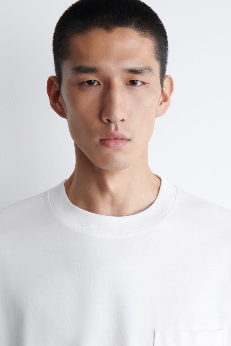 Oversized Heavyweight Cotton T-Shirt, Alternate, color, WHITE