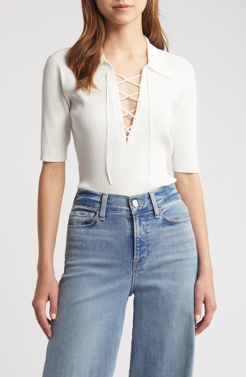 Rib Polo Sweater