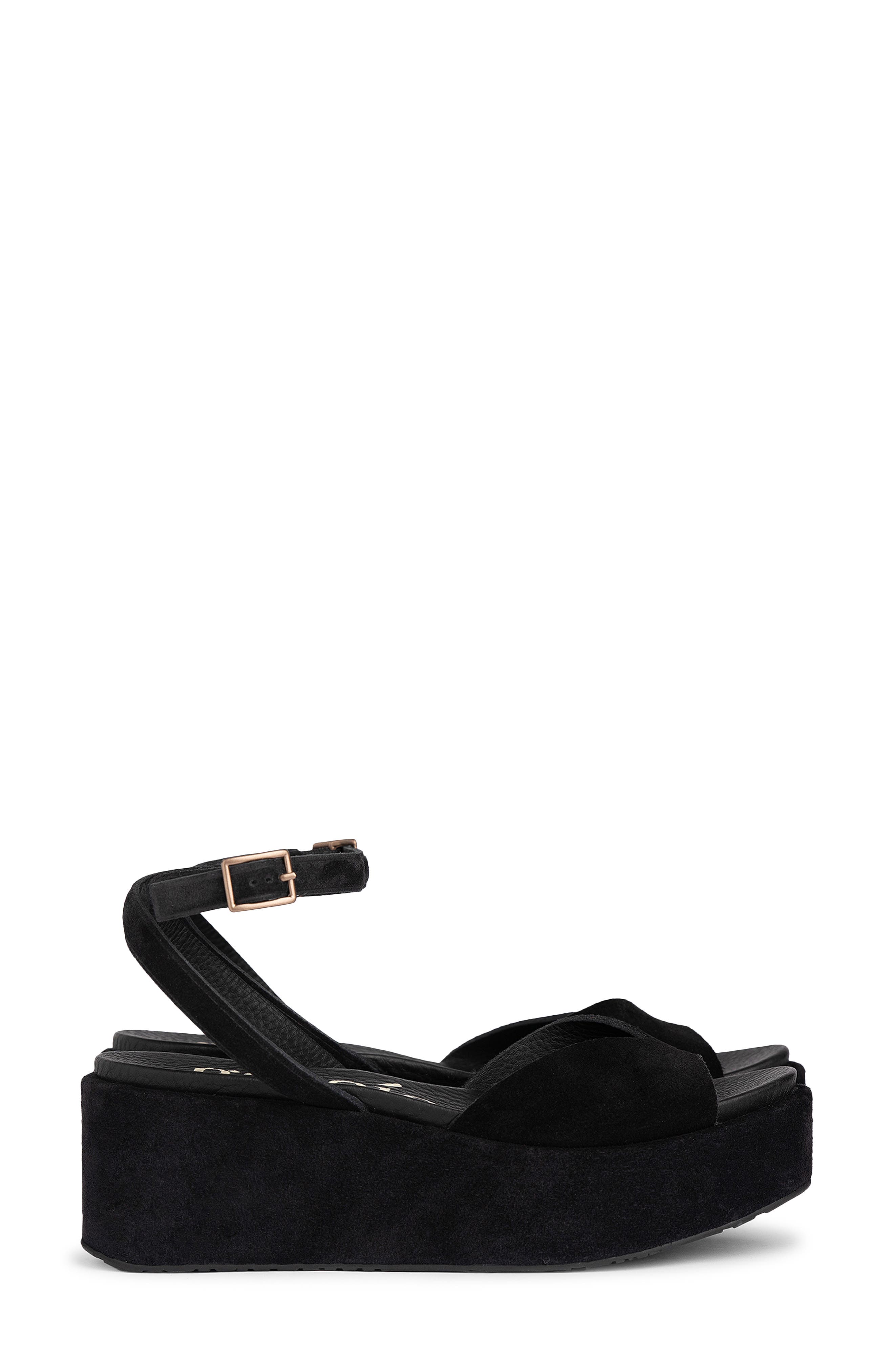 Nereida Leather Platform Sandal, Alternate, color, BLACK CASTORO