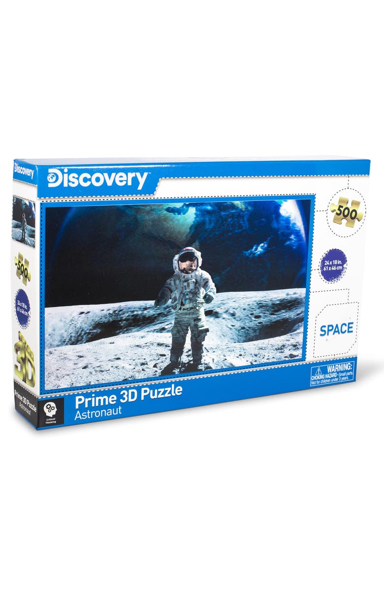 PowerHouse Toys LLC Space Astronaut Super 3D 500 Piece Jigsaw Puzzle For Adults And Kids, Alternate, color, Multi-Color