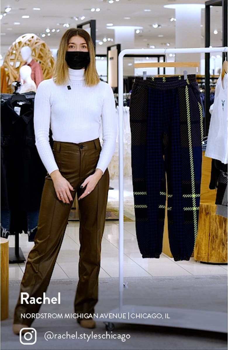 Plaid French Terry Sweatpants, sales video thumbnail