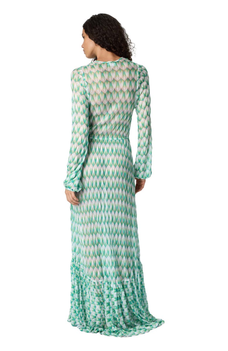Missoni Cover-up In Viscose With Floral Pattern And Long Sleeves, Alternate, color, Multicoloured