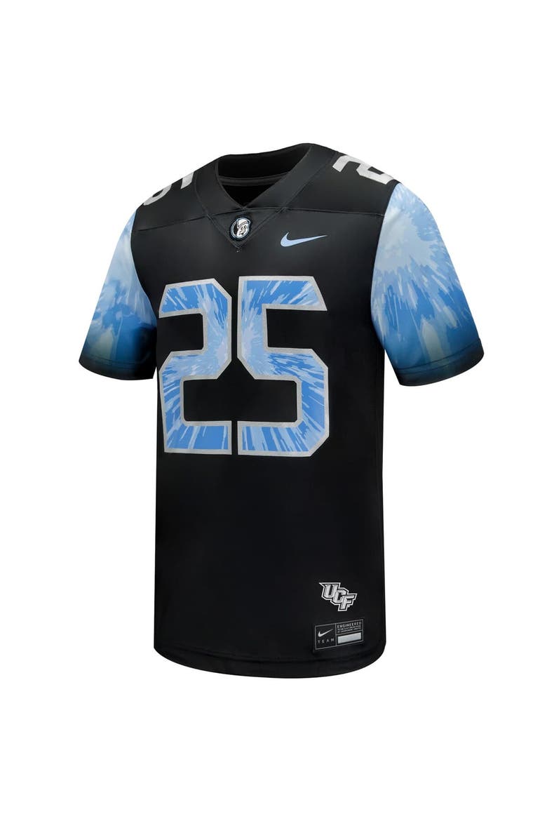 Men's Nike #25 Black UCF Knights 2025 Space Game Football Game Jersey, Alternate, color, Black