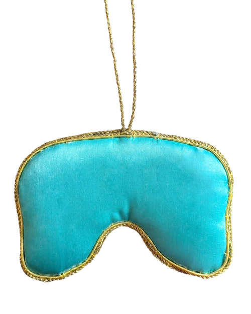 Pillowpia Holly Golightly Sleep Mask Ornament In Blue