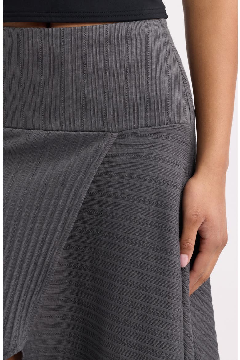 Fragmento Ribbed Midi Skirt, Alternate, color, GRIS