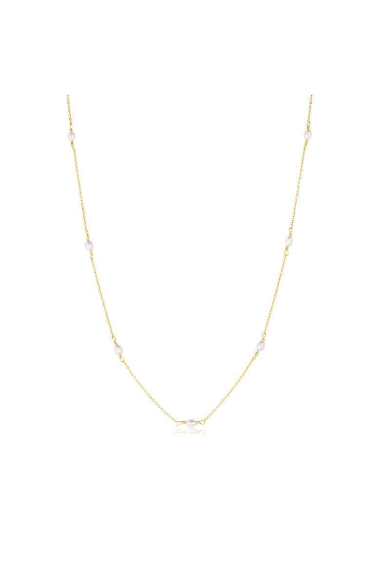Madeline Pearl Necklace, Main, color, Gold