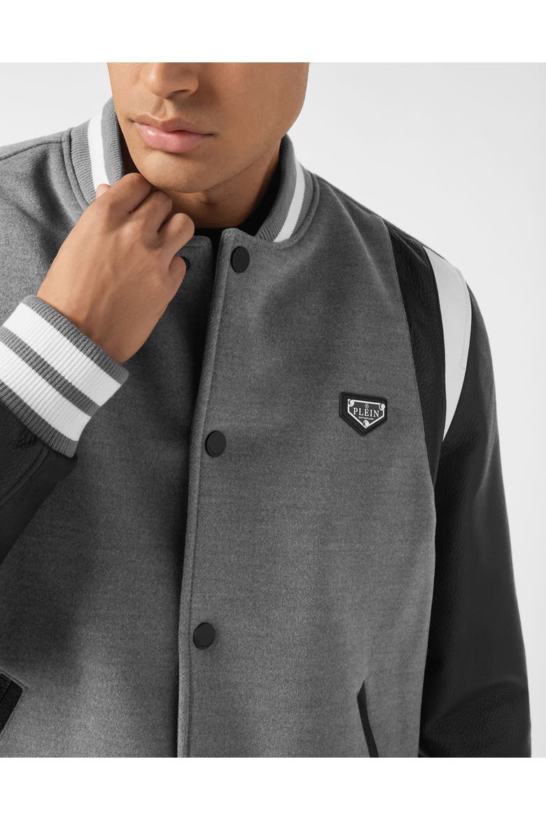 Composed Bomber Jacket Men, Alternate, color, grey