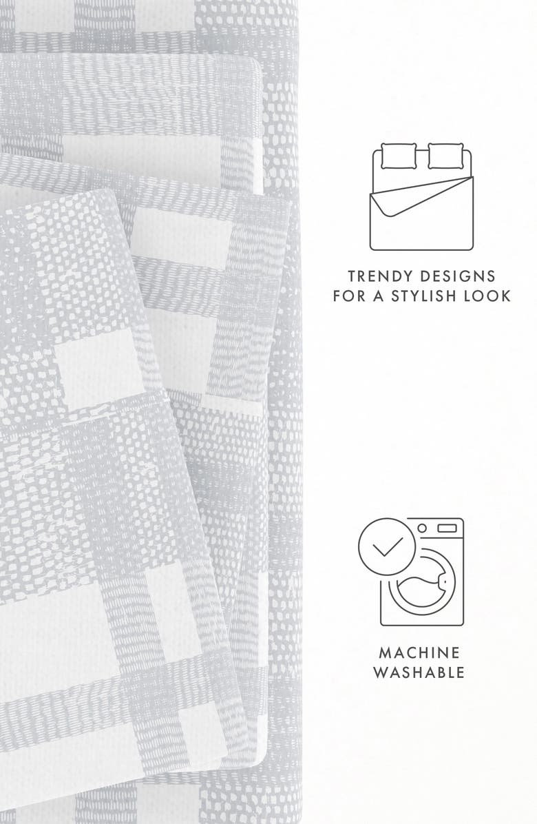 HOMESPUN Premium Woven 4-Piece Flannel Bed Sheet Set, Alternate, color, Light Blue