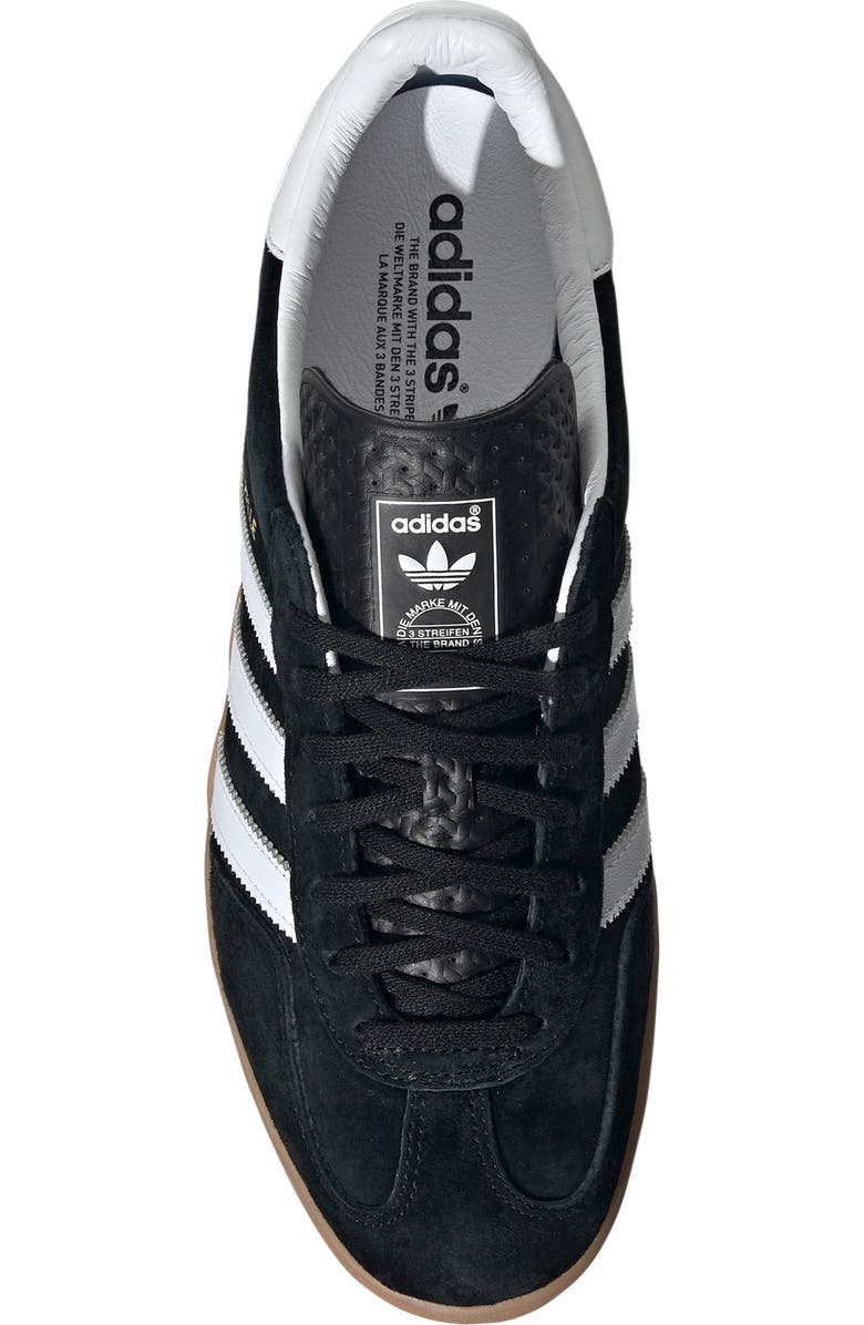 adidas Gazelle Indoor Sneaker, Alternate, color, Cblack/Ftw
