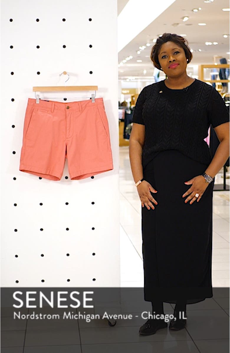 Ballard Slim Fit Stretch Chino 7-Inch Shorts, sales video thumbnail