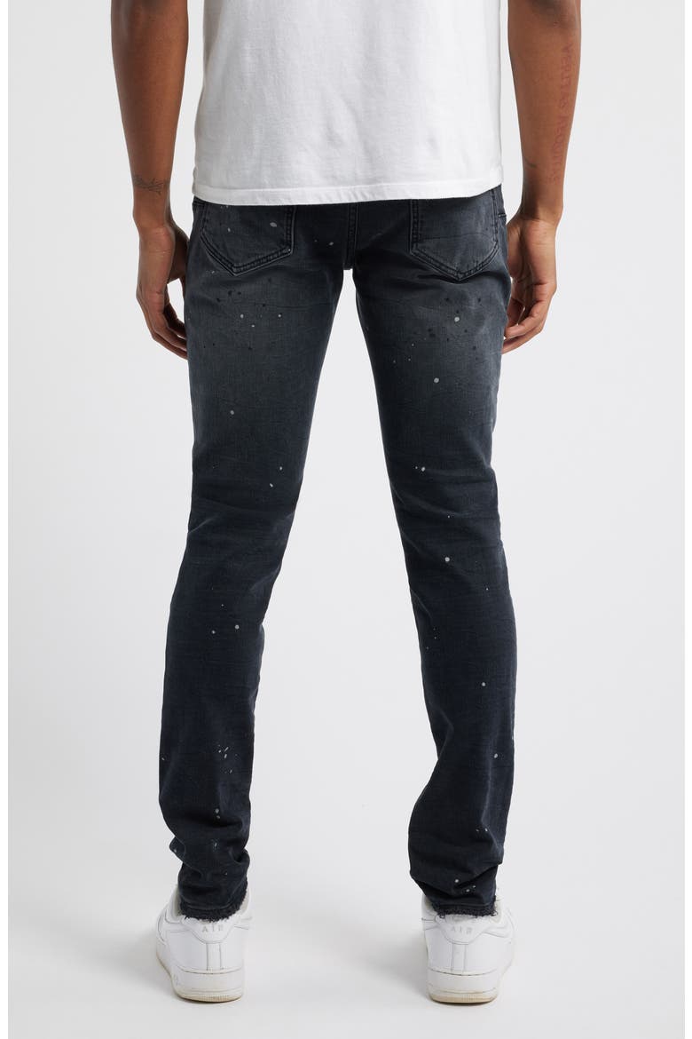Reflective Paint Rip & Repair Jeans, Alternate, color, BLACK