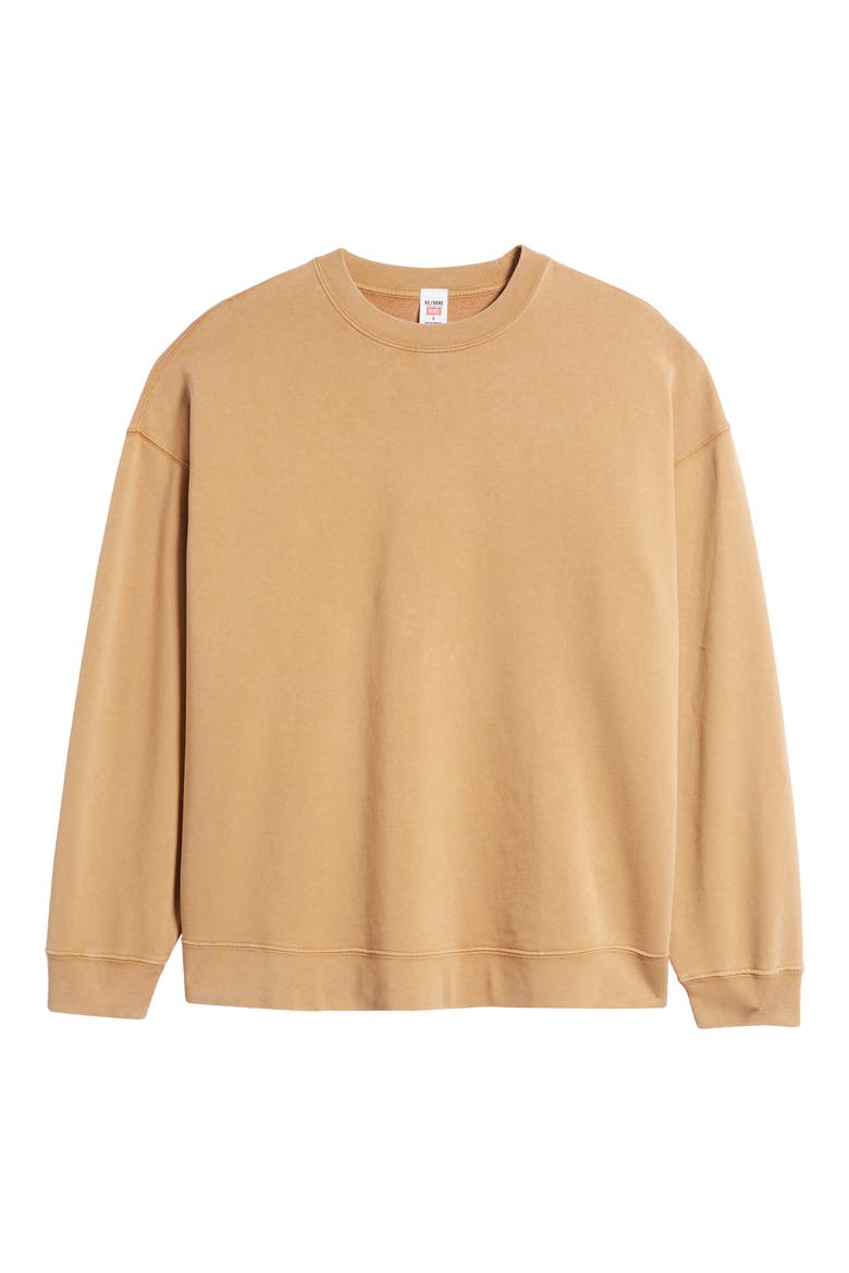 Oversize Organic Cotton Sweatshirt, Alternate, color, FADED CHESTNUT