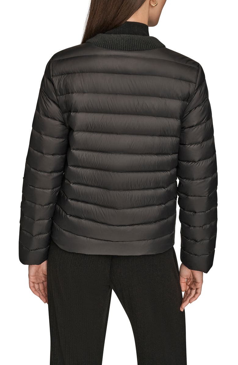 Donna Karan New York Nylon Down Jacket, Alternate, color, Black