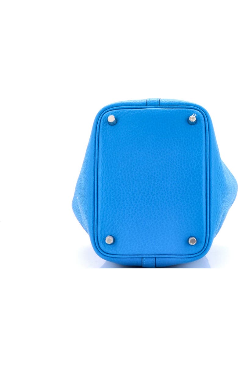 Pre-Owned Hermes Picotin Lock Bag Clemence PM, Alternate, color, Bleu Zanzibar