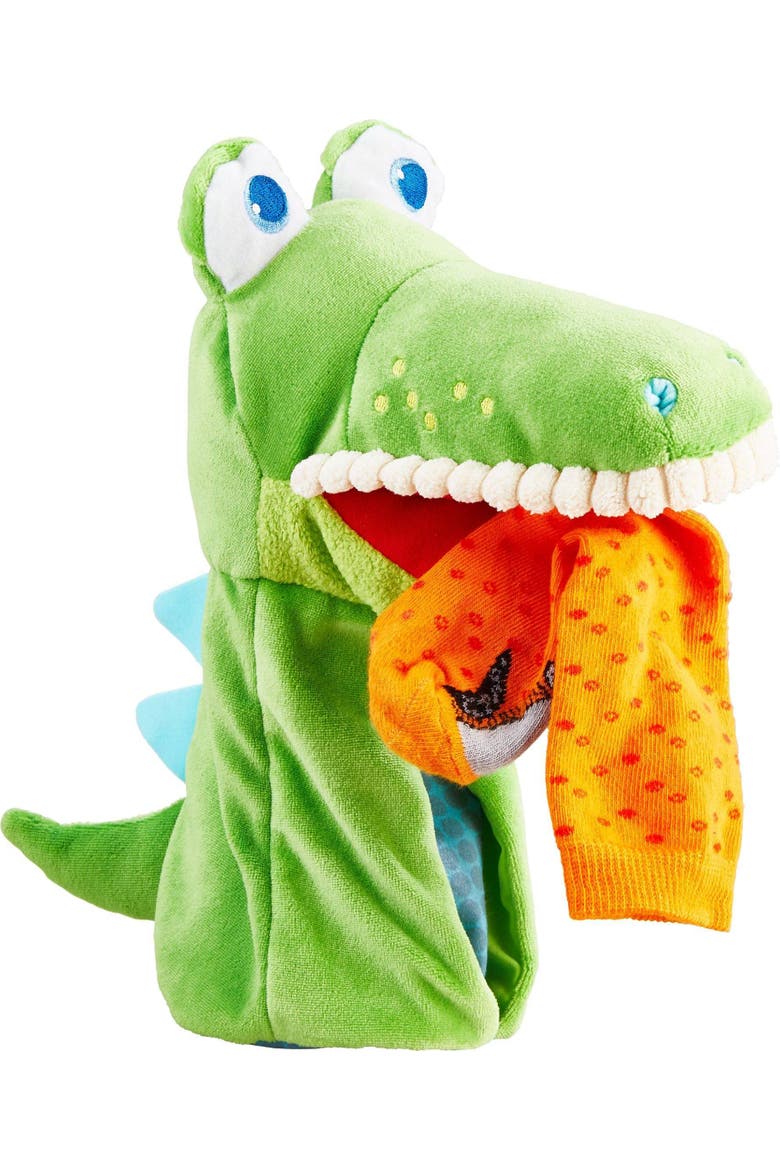 Eat-It-Up Croco Glove Puppet, Alternate, color, Green Multi