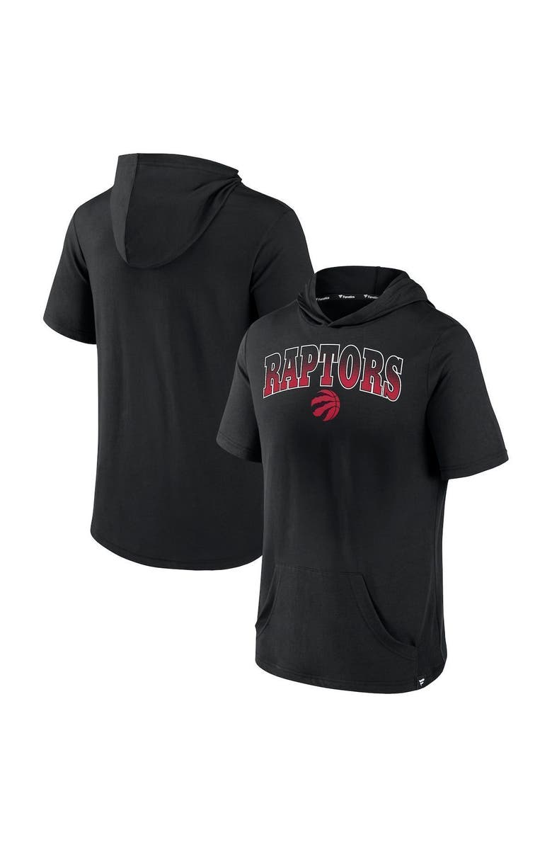 FANATICS Men's Fanatics Branded Black Toronto Raptors Guard The Rim Hoodie T-Shirt, Main, color, 