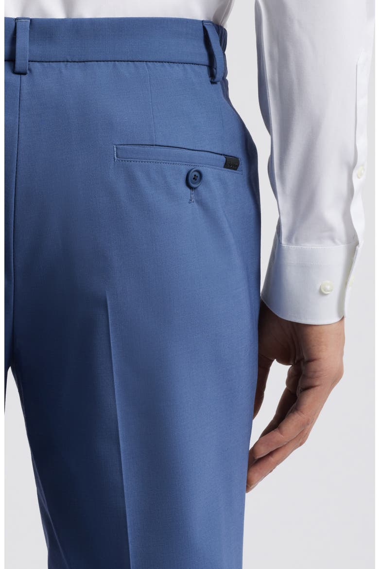 Genius Wool Blend Dress Pants, Alternate, color, NAVY