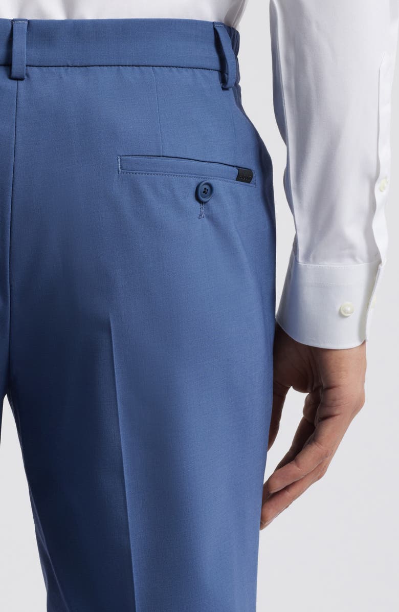 BOSS Genius Wool Blend Dress Pants, Alternate, color, Navy