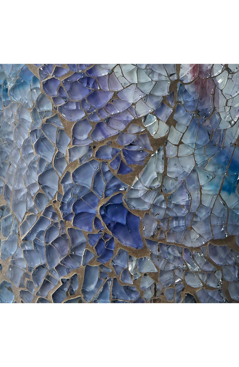 tag Blue Mosaic Tealight Holder Glass Votive Candle Decor, Alternate, color, Blue