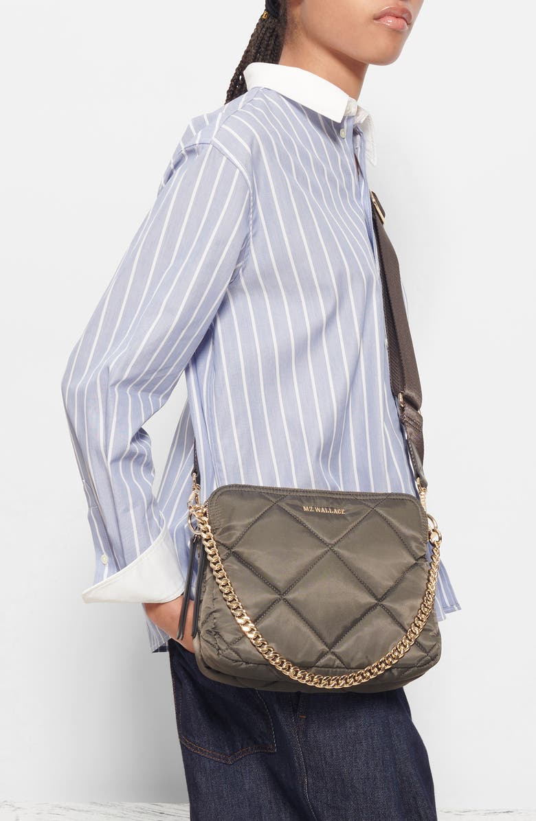 MZ Wallace Madison Quilted Nylon Crossbody Bag, Alternate, color,