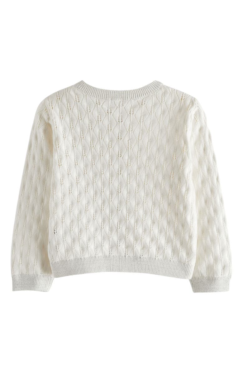 NEXT Kids' Pointelle Cotton Cardigan, Alternate, color, 