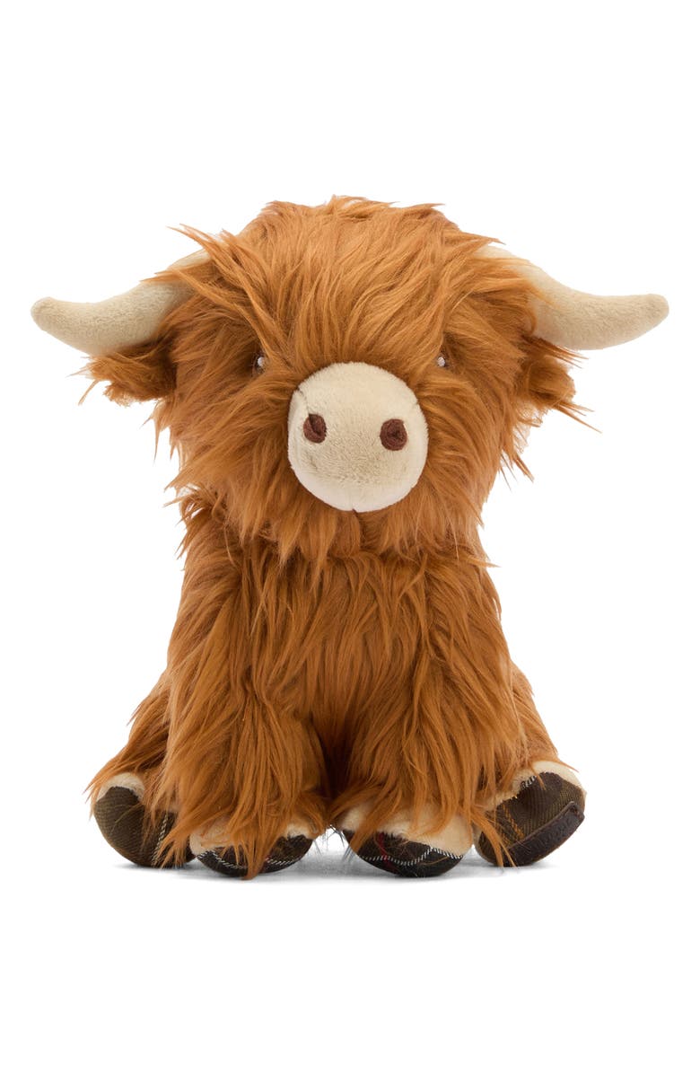 Barbour Highland Cow Dog Toy, Alternate, color, Brown/ Classic